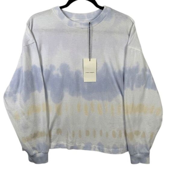 Citizens Of Humanity Tops - NEW! Citizens of Humanity Oversized Long Sleeve Tee Pale Rainbow Tie Dye Small